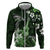 Hawaii Ukulele Hoodie Polynesian Pattern Mix Hibiscus Green Version LT05