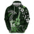 Hawaii Ukulele Hoodie Polynesian Pattern Mix Hibiscus Green Version LT05