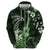 Hawaii Ukulele Hoodie Polynesian Pattern Mix Hibiscus Green Version LT05