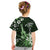 Hawaii Ukulele Kid T Shirt Polynesian Pattern Mix Hibiscus Green Version LT05