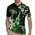 Hawaii Ukulele Rugby Jersey Polynesian Pattern Mix Hibiscus Green Version LT05