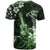 Hawaii Ukulele T Shirt Polynesian Pattern Mix Hibiscus Green Version LT05