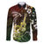 Hawaii Ukulele Family Matching Mermaid Dress and Hawaiian Shirt Polynesian Pattern Mix Hibiscus Reggae Version LT05