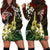 Hawaii Ukulele Hoodie Dress Polynesian Pattern Mix Hibiscus Reggae Version LT05