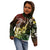 Hawaii Ukulele Kid Hoodie Polynesian Pattern Mix Hibiscus Reggae Version LT05