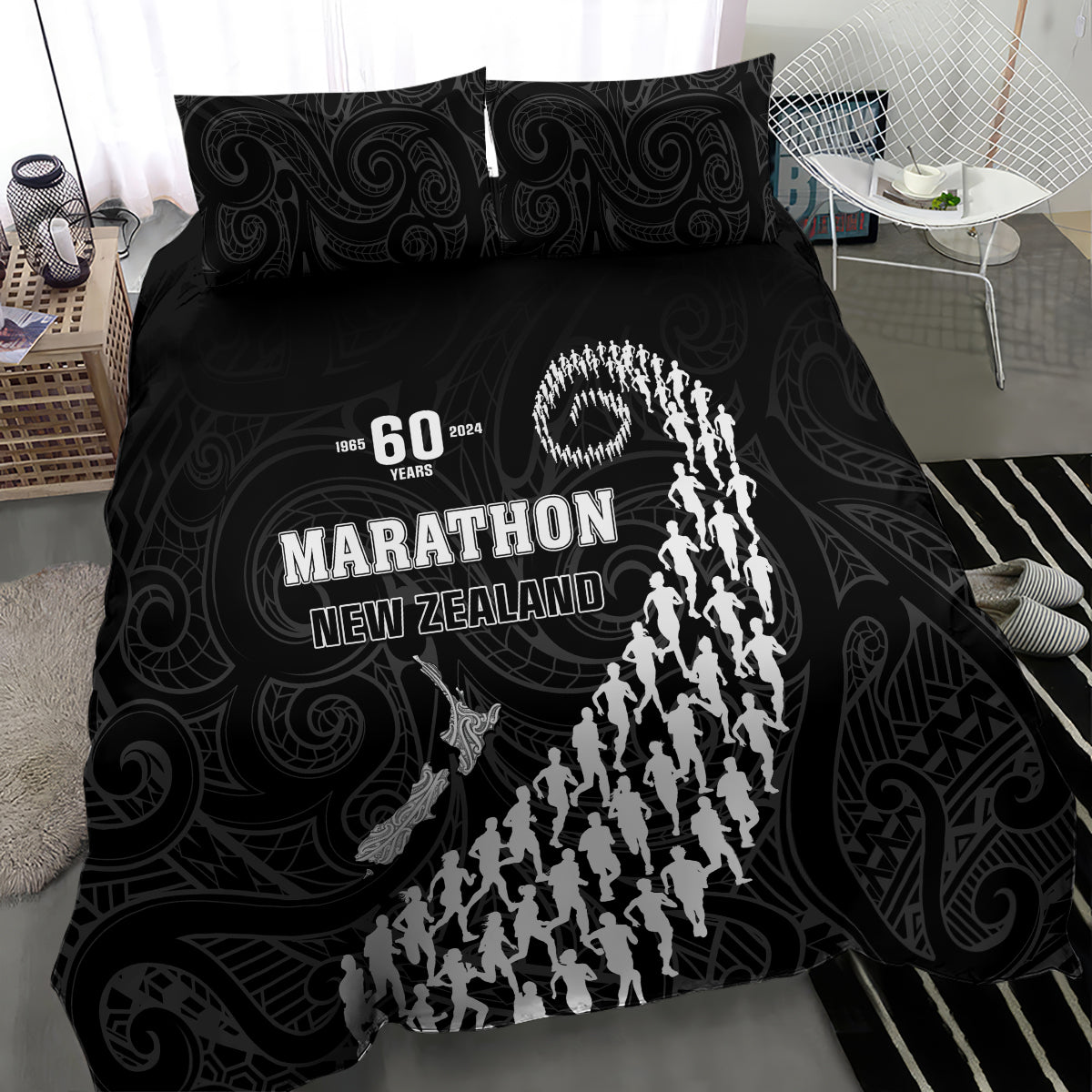 New Zealand Marathon Beach Blanket Maori Style