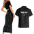 Custom New Zealand Marathon Couples Matching Short Sleeve Bodycon Dress and Hawaiian Shirt Maori Style