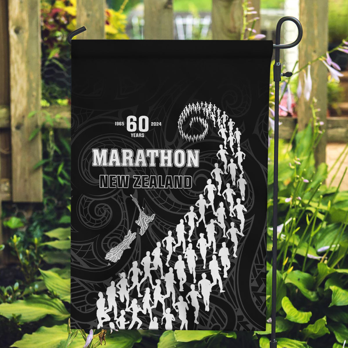 New Zealand Marathon Garden Flag Maori Style