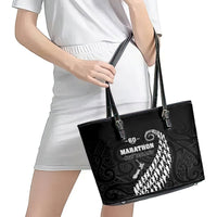 New Zealand Marathon Leather Tote Bag Maori Style