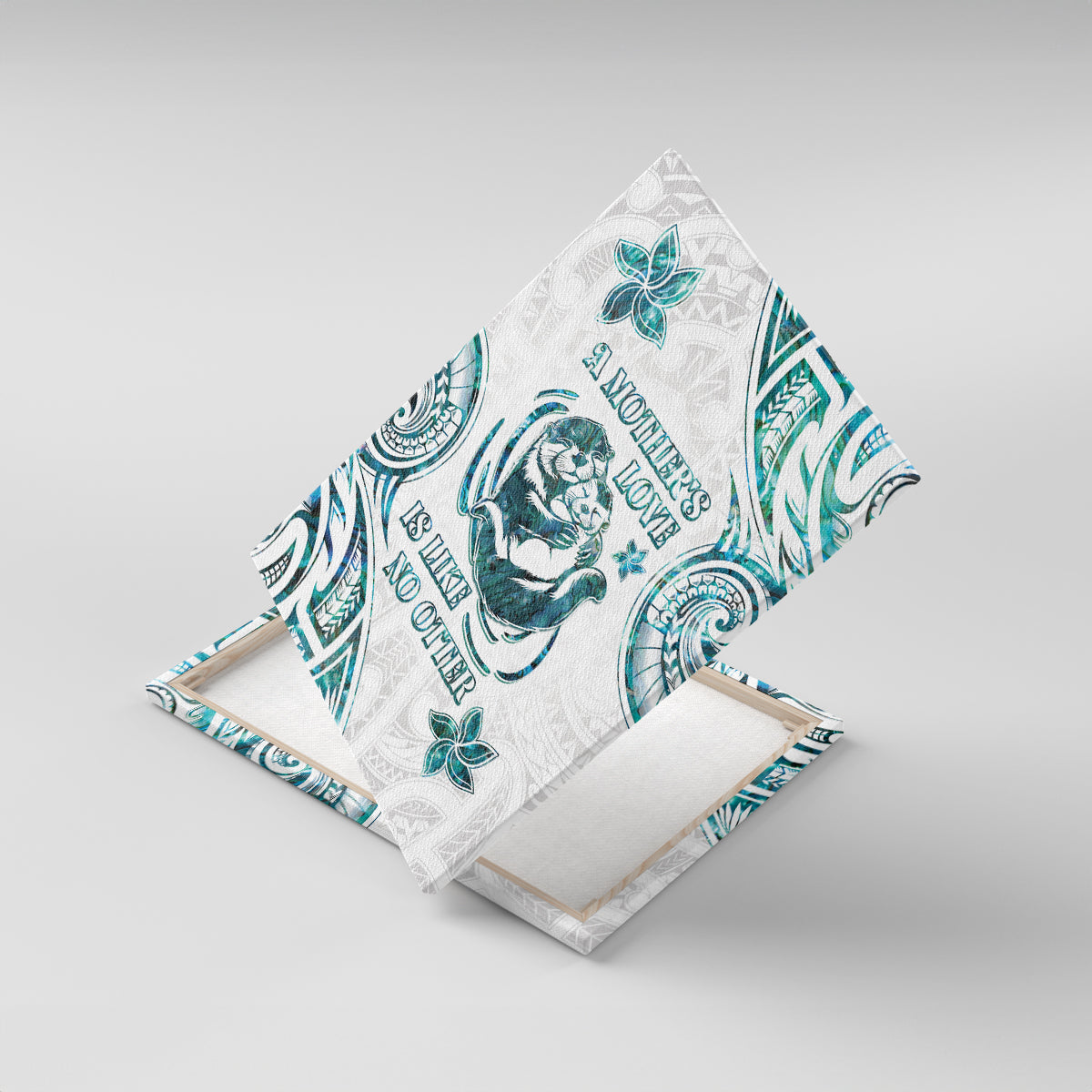 New Zealand Aotearoa Hari Ra Mama Canvas Wall Art A Mother's Love Is Like No Otter