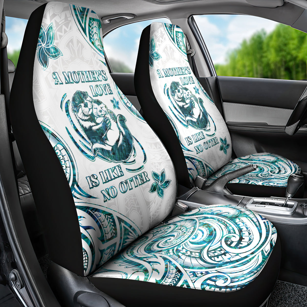 New Zealand Aotearoa Hari Ra Mama Car Seat Cover A Mother's Love Is Like No Otter