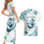 New Zealand Aotearoa Hari Ra Mama Couples Matching Short Sleeve Bodycon Dress and Hawaiian Shirt A Mother's Love Is Like No Otter