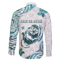 New Zealand Aotearoa Hari Ra Mama Family Matching Off Shoulder Short Dress and Hawaiian Shirt A Mother's Love Is Like No Otter