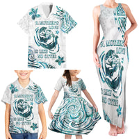 New Zealand Aotearoa Hari Ra Mama Family Matching Tank Maxi Dress and Hawaiian Shirt A Mother's Love Is Like No Otter