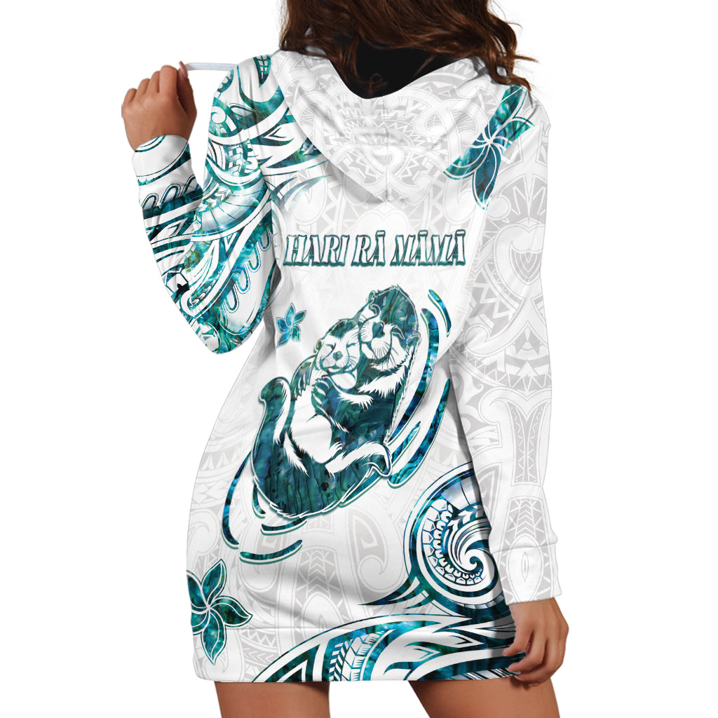 New Zealand Aotearoa Hari Ra Mama Hoodie Dress A Mother's Love Is Like No Otter LT05 - Polynesian Pride