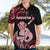 Personalised New Zealand Maori Taniwha Hawaiian Shirt Silver Fern Red Version