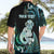 Personalised New Zealand Maori Taniwha Hawaiian Shirt Silver Fern Paua Shell Version