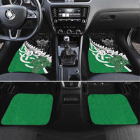 New Zealand And Ireland Rugby Car Mats Silver Fern With Celtic Cross