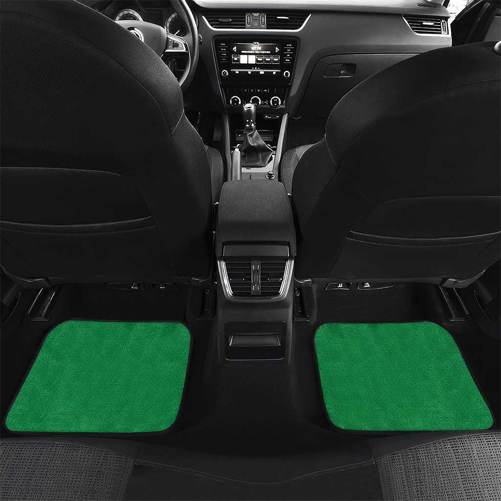New Zealand And Ireland Rugby Car Mats Silver Fern With Celtic Cross