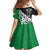 New Zealand And Ireland Rugby Custom Family Matching Long Sleeve Bodycon Dress and Hawaiian Shirt Silver Fern With Celtic Cross