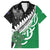 New Zealand And Ireland Rugby Custom Family Matching Long Sleeve Bodycon Dress and Hawaiian Shirt Silver Fern With Celtic Cross