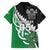 New Zealand And Ireland Rugby Custom Family Matching Long Sleeve Bodycon Dress and Hawaiian Shirt Silver Fern With Celtic Cross