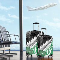 New Zealand And Ireland Rugby Luggage Cover Silver Fern With Celtic Cross