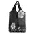 Hawaii Hibiscus With Black Polynesian Pattern Grocery Bag