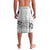 Hawaii Hibiscus With White Polynesian Pattern Lavalava