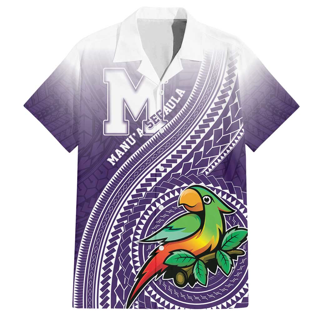 Personalized Manua High School Family Matching Long Sleeve Bodycon Dress and Hawaiian Shirt Polynesian Tribal Pattern
