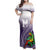 Personalized Manua High School Family Matching Off Shoulder Maxi Dress and Hawaiian Shirt Polynesian Tribal Pattern