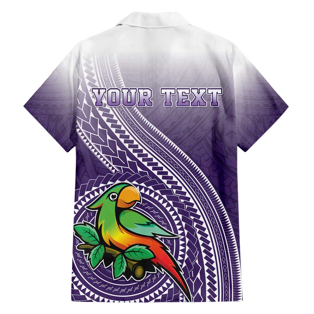 Personalized Manua High School Family Matching Off Shoulder Short Dress and Hawaiian Shirt Polynesian Tribal Pattern