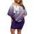 Personalized Manua High School Family Matching Off Shoulder Short Dress and Hawaiian Shirt Polynesian Tribal Pattern