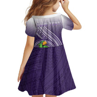 Personalized Manua High School Family Matching Short Sleeve Bodycon Dress and Hawaiian Shirt Polynesian Tribal Pattern