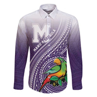 Personalized Manua High School Family Matching Short Sleeve Bodycon Dress and Hawaiian Shirt Polynesian Tribal Pattern