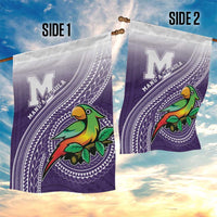 Manua High School Garden Flag Polynesian Tribal Pattern