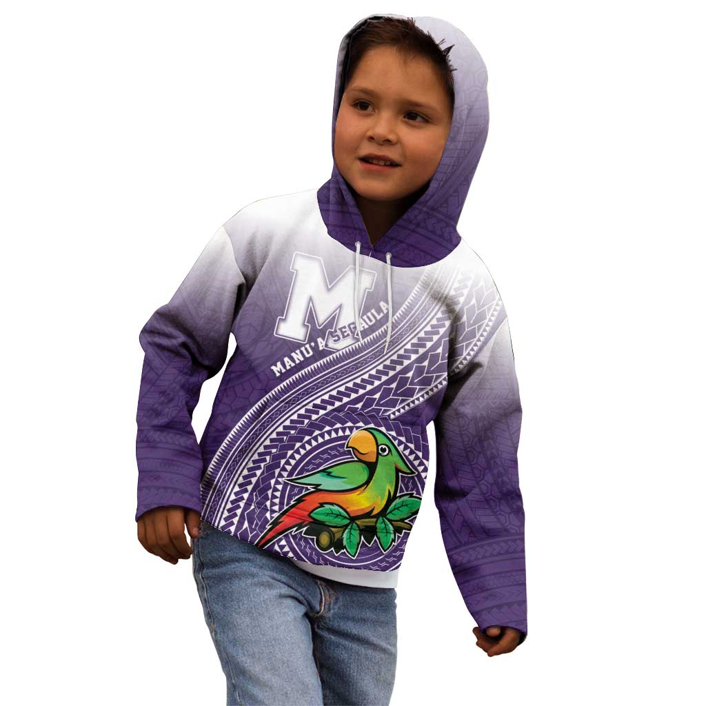 Personalized Manua High School Kid Hoodie Polynesian Tribal Pattern