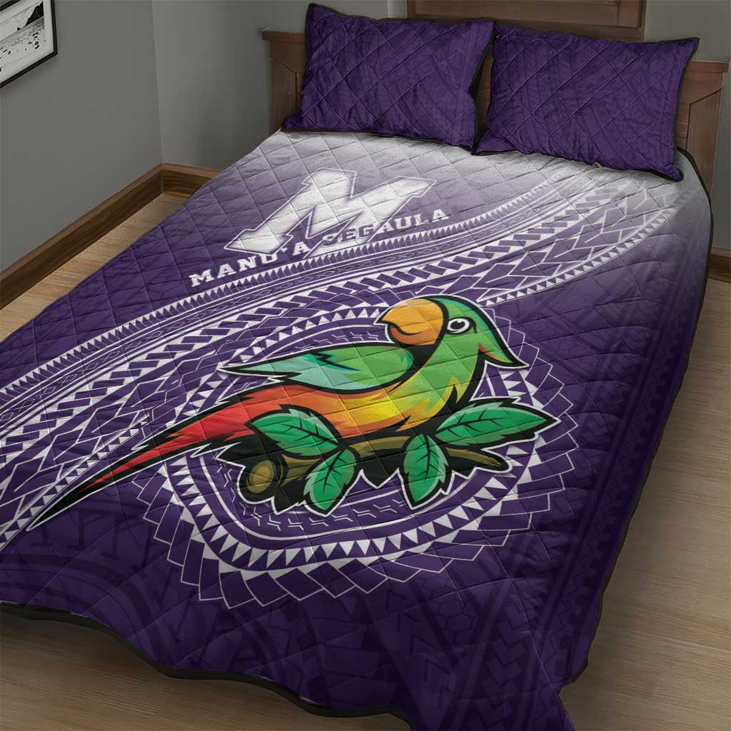 Manua High School Quilt Bed Set Polynesian Tribal Pattern