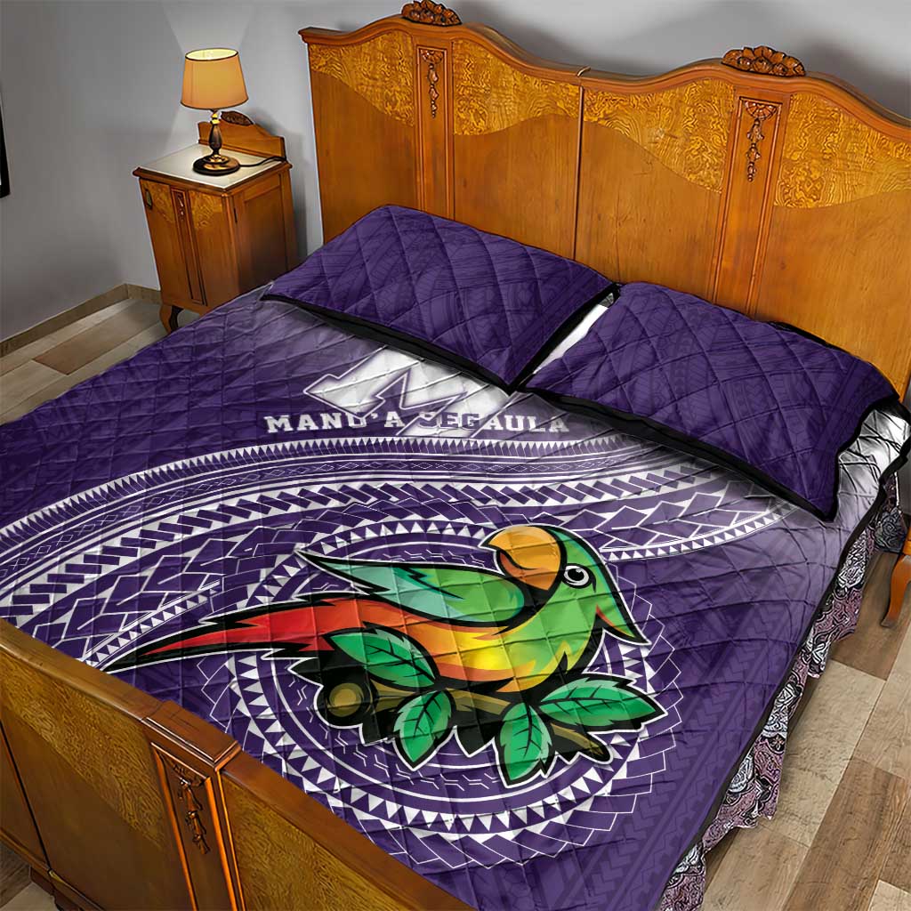 Manua High School Quilt Bed Set Polynesian Tribal Pattern