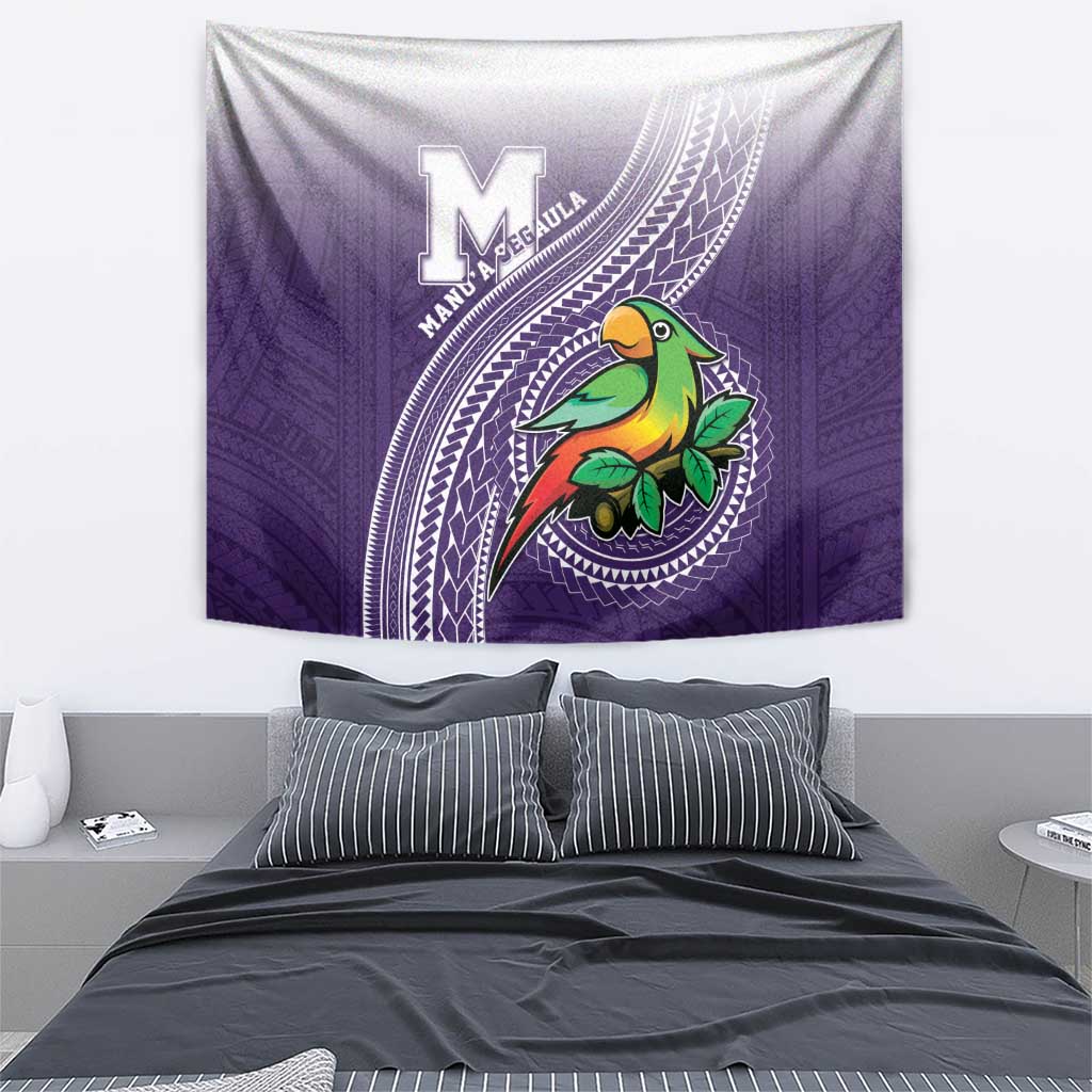 Manua High School Tapestry Polynesian Tribal Pattern