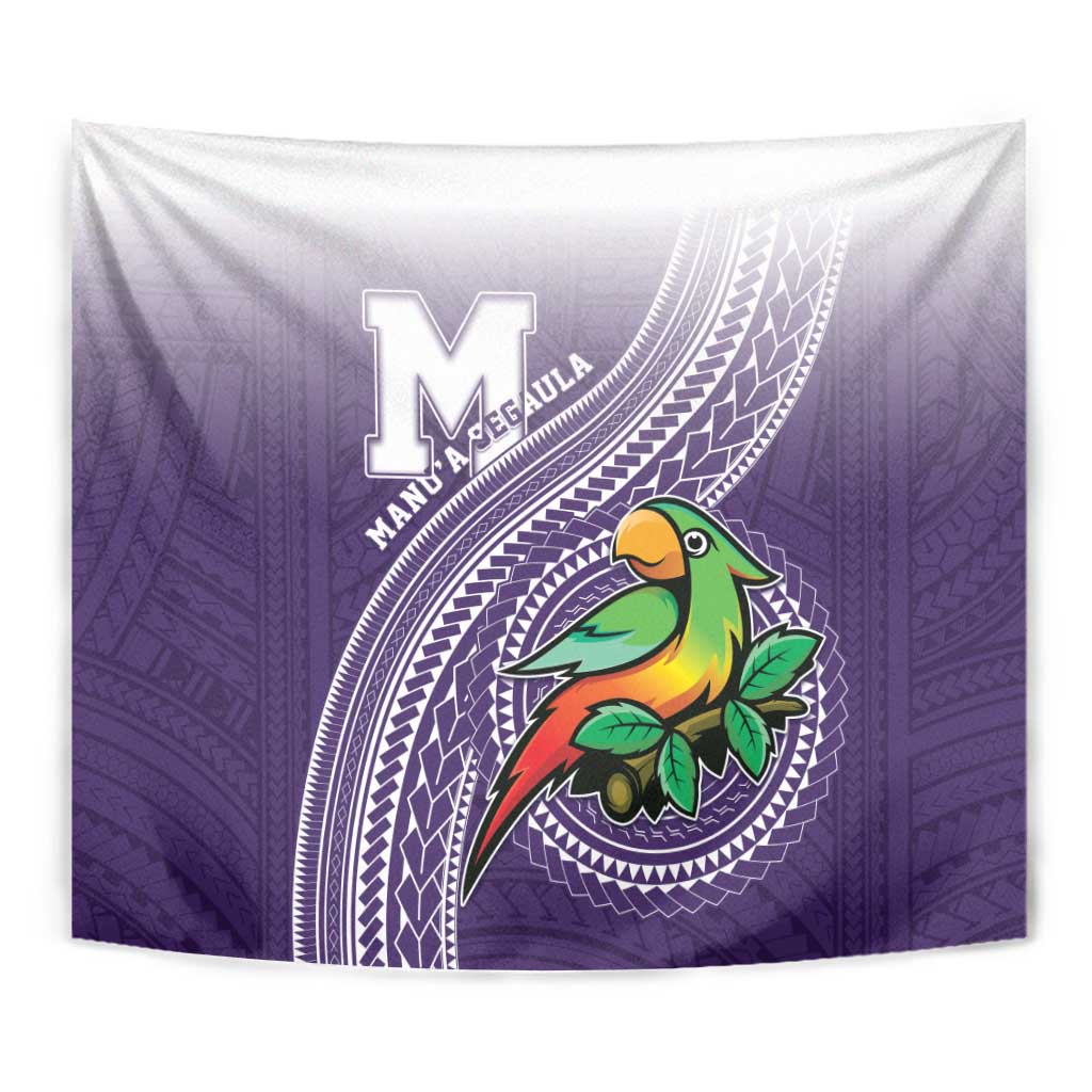 Manua High School Tapestry Polynesian Tribal Pattern