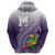 Personalized Manua High School Zip Hoodie Polynesian Tribal Pattern