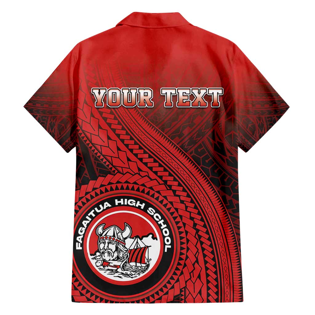 Personalized Fagaitua High School Family Matching Puletasi and Hawaiian Shirt Polynesian Tribal Pattern
