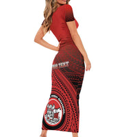 Personalized Fagaitua High School Family Matching Short Sleeve Bodycon Dress and Hawaiian Shirt Polynesian Tribal Pattern LT05 - Polynesian Pride