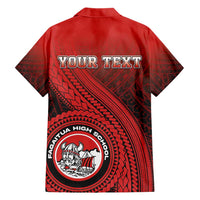 Personalized Fagaitua High School Hawaiian Shirt Polynesian Tribal Pattern