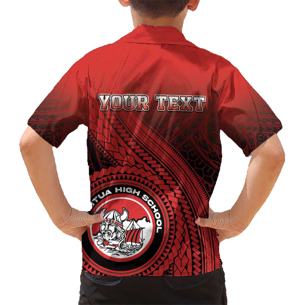 Personalized Fagaitua High School Hawaiian Shirt Polynesian Tribal Pattern