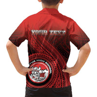 Personalized Fagaitua High School Hawaiian Shirt Polynesian Tribal Pattern