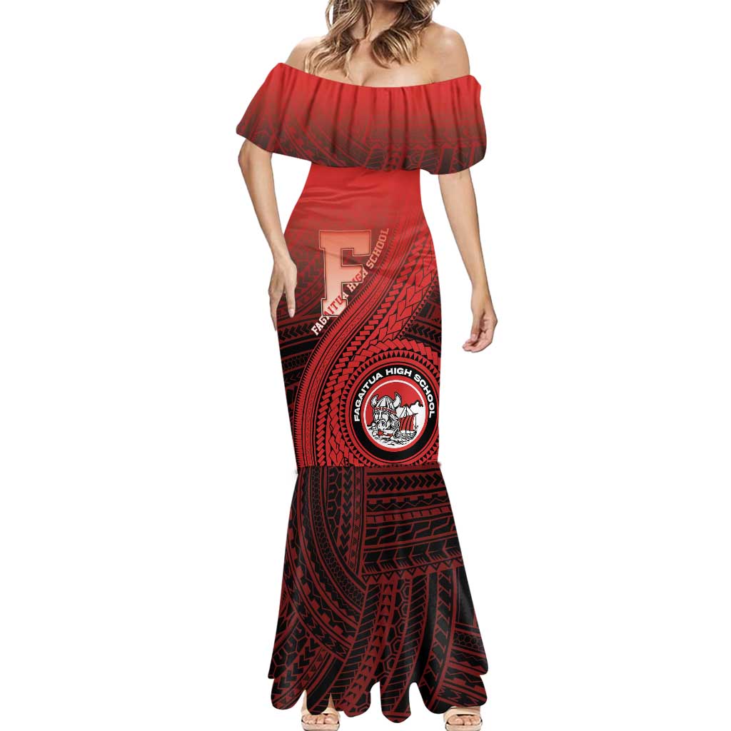 Personalized Fagaitua High School Mermaid Dress Polynesian Tribal Pattern LT05 - Polynesian Pride