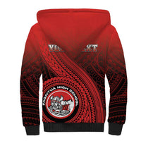 Personalized Fagaitua High School Sherpa Hoodie Polynesian Tribal Pattern