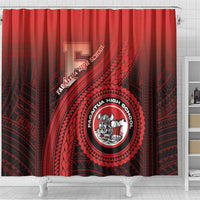 Fagaitua High School Shower Curtain Polynesian Tribal Pattern